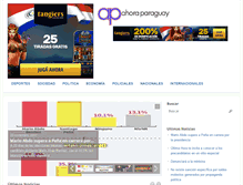 Tablet Screenshot of ahoraparaguay.com